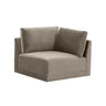 TOV Willow Performance Velvet Modular Corner Chair, Taupe option, image 1