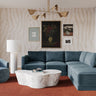 TOV Willow 5-Piece Performance Velvet Modular Right Facing Sectional, Blue option, image 2
