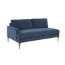 TOV Serena 68" Performance Velvet Modular Loveseat, Blue / LAF option, image 1