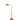 House of Troy Ridgeline natural brass adjustable floor lamp with metal dome shaped shade