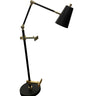 House of Troy River North Easel table lamp black and polished brass accents spot light shade