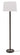 House of Troy Rupert three way floor lamp in black with satin nickel accents RU703-BLK