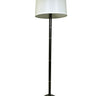 House of Troy Rupert three way floor lamp in supreme silver with satin nickel accents