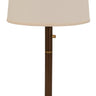 House of Troy Rupert three way table lamp in chestnut bronze with weathered brass accents and USB port