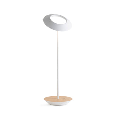 Koncept Royyo Desk Lamp Matte White Body White Oak Base Plate
