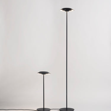 Koncept Royyo Floor Lamp Silver Body Azure Felt Base Plate