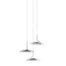 Koncept Royyo Pendant Circular 3 Pendant Chrome Matte White Canopy