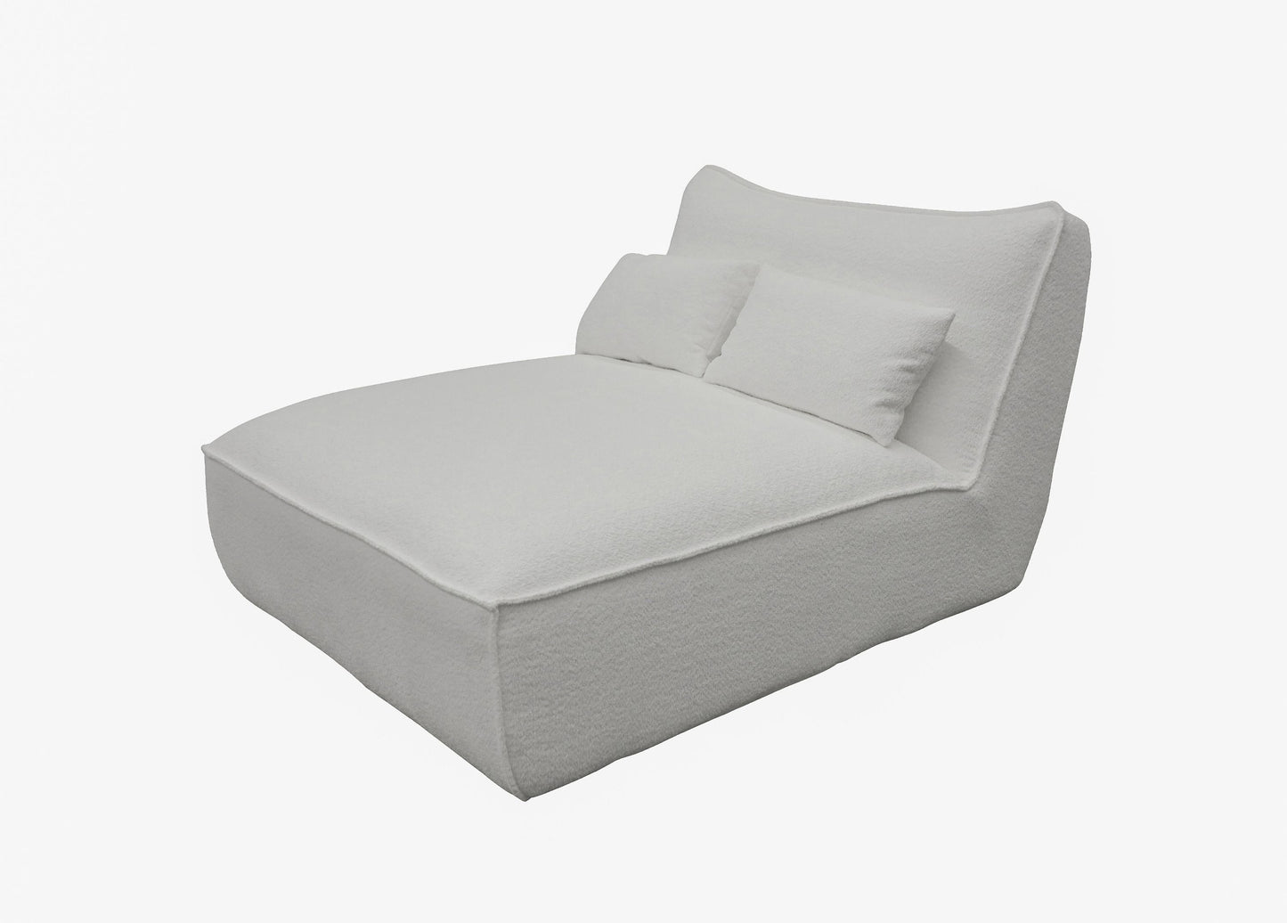 Divani Casa Racine Modern White Fabric Modular Sectional Sofa 7
