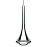 Rain Pendant Light by Lodes in chrome finish with LED convex lens for modern interior lighting