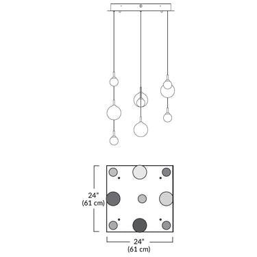 BlackJack Lighting Raindrop Pendant Light