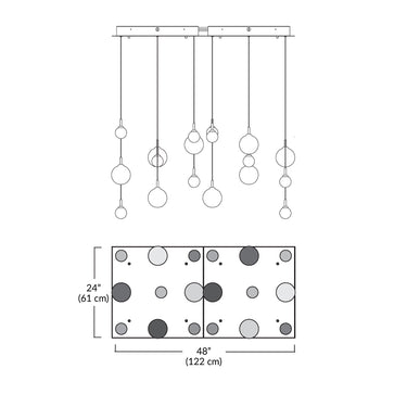 BlackJack Lighting Raindrop Pendant Light