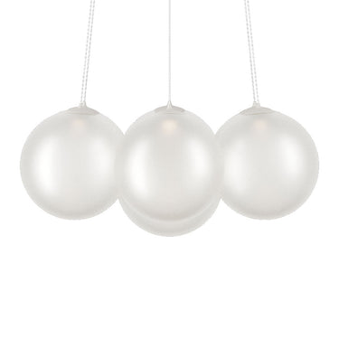 Luxury Italian glass pendant lamp by Lodes ideal for kitchens and dining spaces