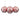 Modern cluster glass LED pendant light for open concept living room design in rose gold