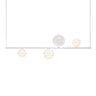 Random Stick Short linear LED pendant light by Lodes with blown-glass spheres for modern interiors