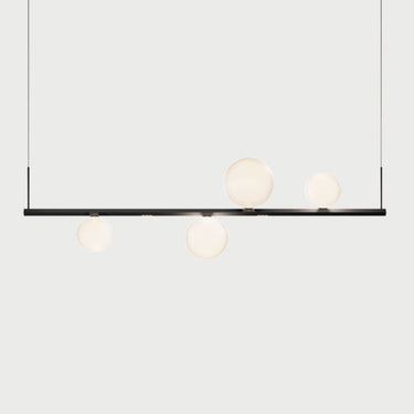 Modern glass sphere linear pendant bar light Random Stick Short by Lodes for kitchen islands