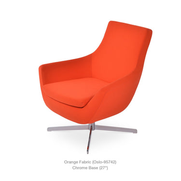 Rebecca 4 Star Swivel Armchair Fabric by SohoConcept - New
