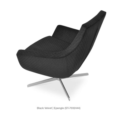 Rebecca 4 Star Swivel Armchair Fabric by SohoConcept - New
