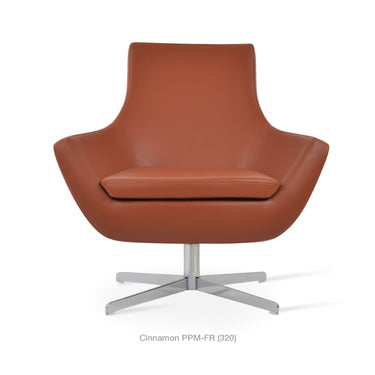 Rebecca 4 Star Swivel Armchair Leather by SohoConcept - New