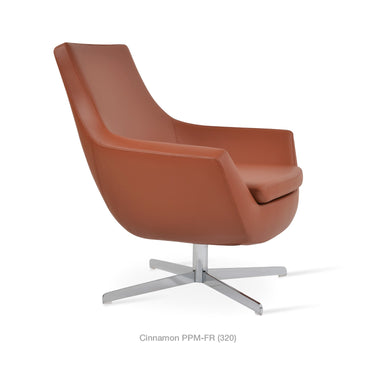 Rebecca 4 Star Swivel Armchair Leather by SohoConcept - New