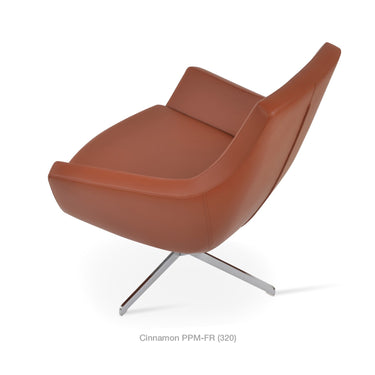Rebecca 4 Star Swivel Armchair Leather by SohoConcept - New
