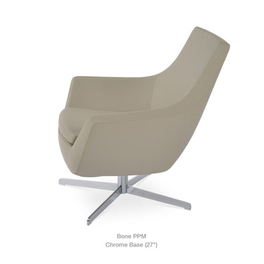 Rebecca 4 Star Swivel Armchair Leather by SohoConcept - New