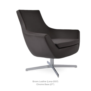 Rebecca 4 Star Swivel Armchair Leather by SohoConcept - New