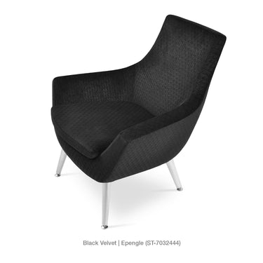 Rebecca Metal Armchair Fabric by SohoConcept - New