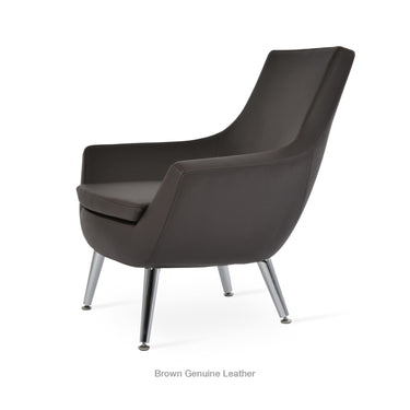 Rebecca Metal Armchair Leather by SohoConcept - New
