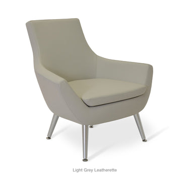Rebecca Metal Armchair Leather by SohoConcept - New