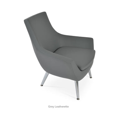 Rebecca Metal Armchair Leather by SohoConcept - New