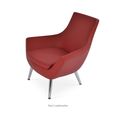 Rebecca Metal Armchair Leather by SohoConcept - New