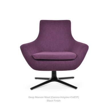 Rebecca Oval Swivel Armchair Fabric by SohoConcept - New