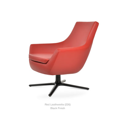 Rebecca Oval Swivel Armchair Leather by SohoConcept - New