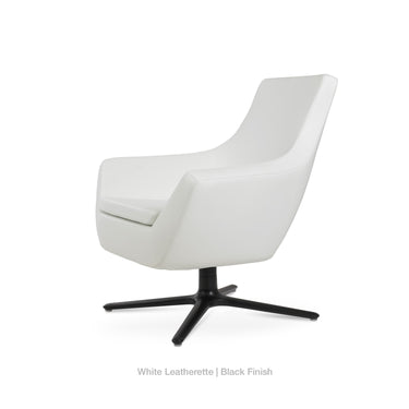 Rebecca Oval Swivel Armchair Leather by SohoConcept - New
