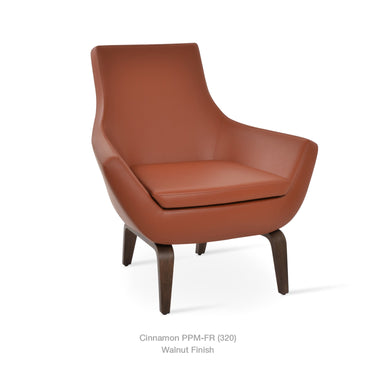 Rebecca Plywood Armchair Leather by SohoConcept - New
