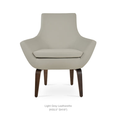 Rebecca Plywood Armchair Leather by SohoConcept - New