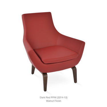 Rebecca Plywood Armchair Leather by SohoConcept - New