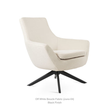 Rebecca Sword Swivel Lounge Armchair Fabric by SohoConcept - New