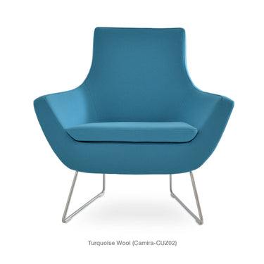 Rebecca Wire Sled Armchair Fabric by SohoConcept - New