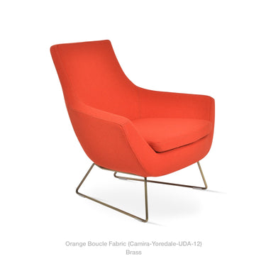 Rebecca Wire Sled Armchair Fabric by SohoConcept - New