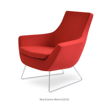Rebecca Wire Sled Armchair Fabric by SohoConcept - New