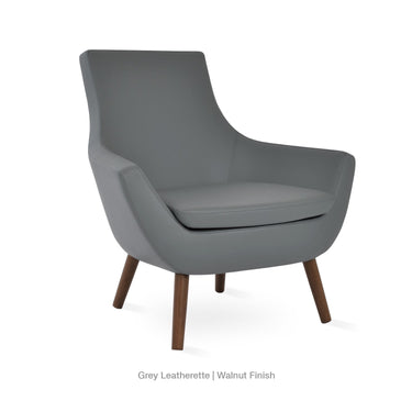 Rebecca Wood Armchair Leather by SohoConcept - New