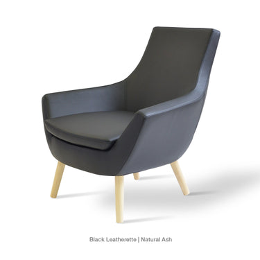 Rebecca Wood Armchair Leather by SohoConcept - New