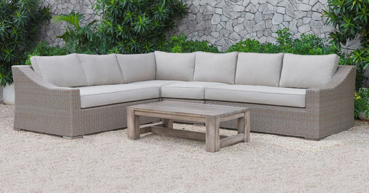 Renava Pacifica Outdoor Beige Sectional Sofa Set Alt01