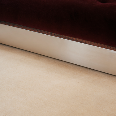 Signature Round wool rug in Sand, full view