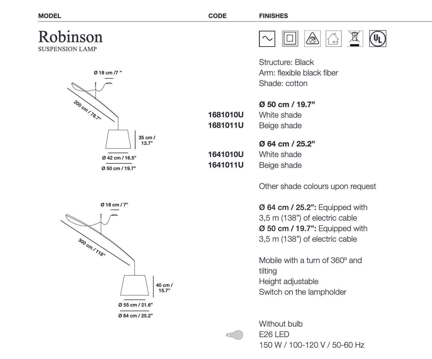 Robinson Pendant Light by Carpyen