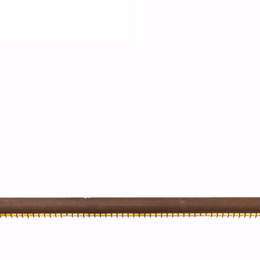 Modern Roest linear suspension light fixture by Graypants, rust finish.