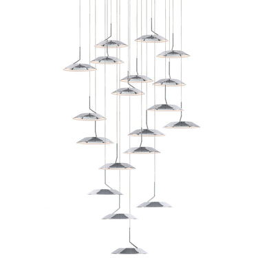Minimalist LED multi light pendant with high CRI lighting for kitchens