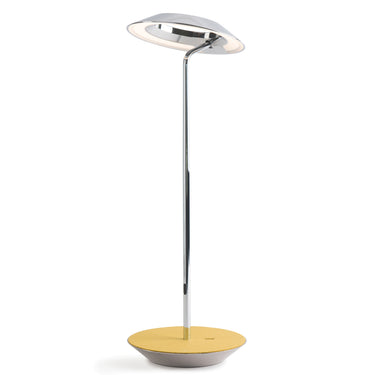 Minimalist white Royyo LED task lamp with adjustable shade for study desks