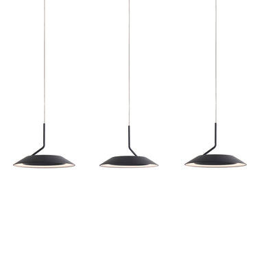 Energy efficient 5 light LED pendant for open concept living spaces